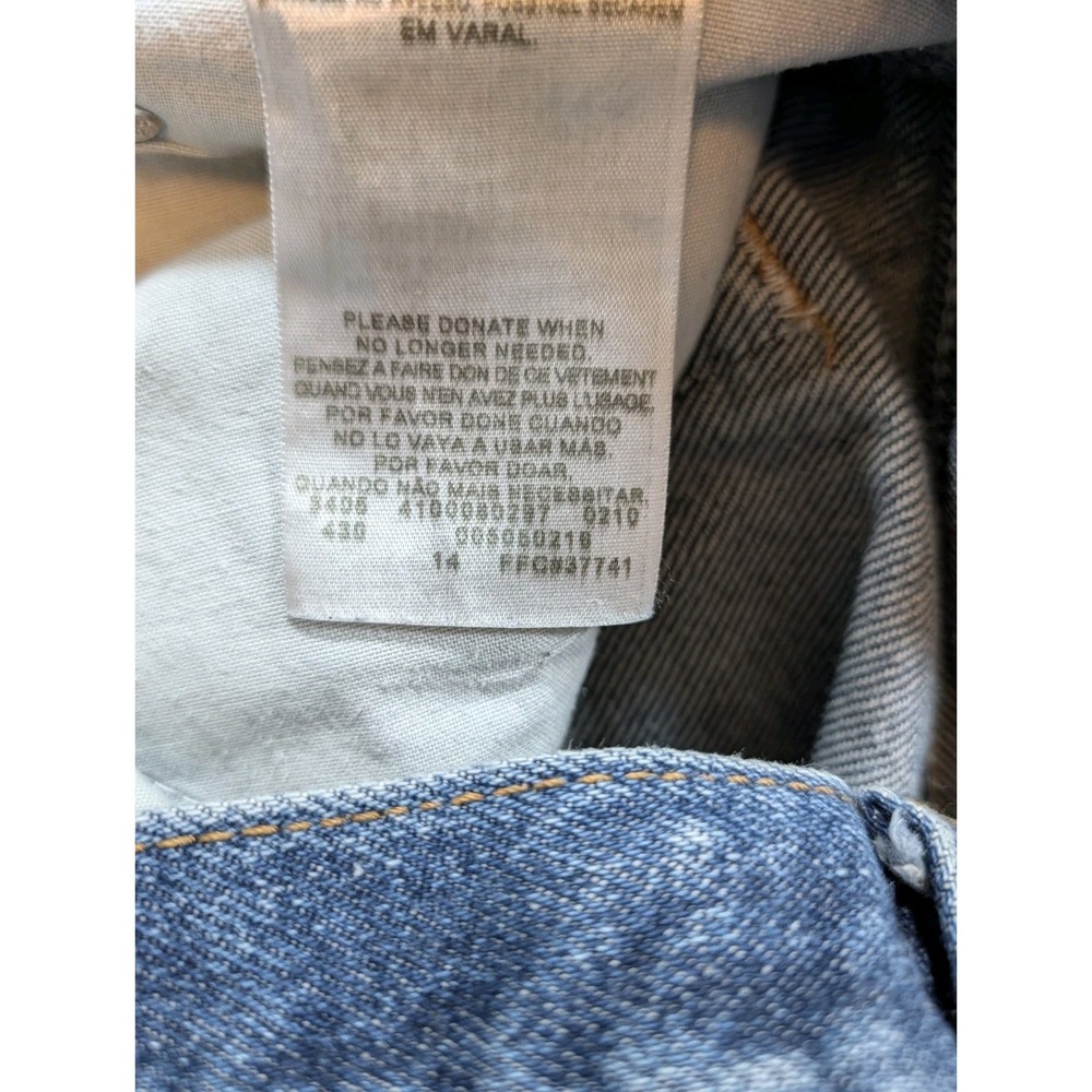 Levi's 505 Jeans Mens 36x34 Blue Straight Fit Regular Wash Denim Lesotho 3405 - Picture 6 of 12